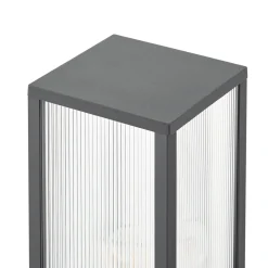 Lindby pylväsvalaisin Peldar, antrasiitti/uurrettu, 80 cm, anturi