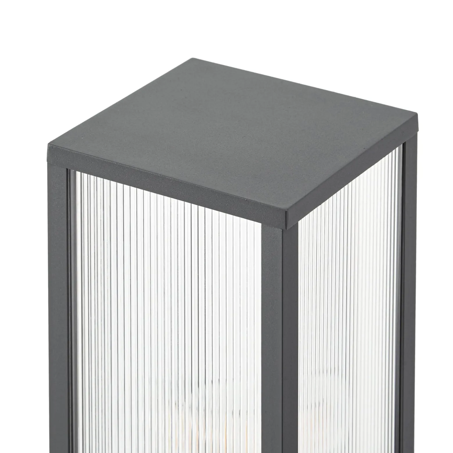Lindby pylväsvalaisin Peldar, antrasiitti/uurrettu, 80 cm, anturi