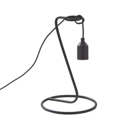 Lindby pöytävalaisin Elira, musta, metalli, 35 cm korkea, ES27