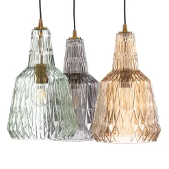 Lindby Riippuvalaisin Belarion, monivärinen, 3-valo, Ø 55 cm
