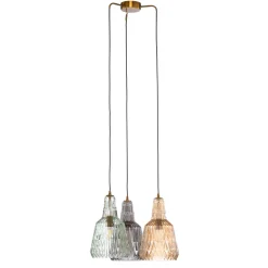 Lindby Riippuvalaisin Belarion, monivärinen, 3-valo, Ø 55 cm
