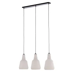 Lindby Riippuvalaisin Belarion, opaali, 3-valo, lasi, Ø 23 cm