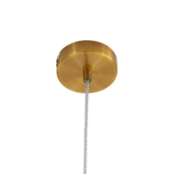 Lindby Riippuvalaisin Drakar, 1-valo, meripihka, lasi, Ø 19,5 cm