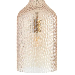 Lindby Riippuvalaisin Drakar, 1-valo, meripihka, lasi, Ø 19,5 cm