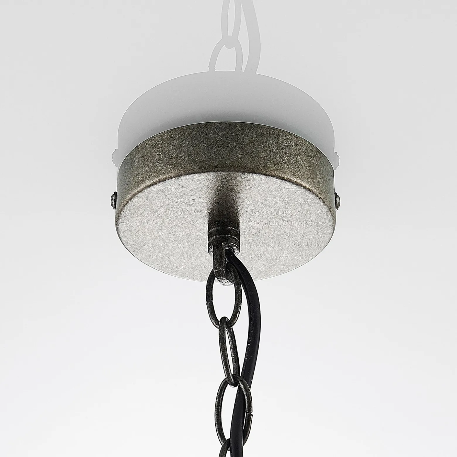 Lindby riippuvalaisin Holgar, vihreä, puu, metalli, Ø 45 cm, E27