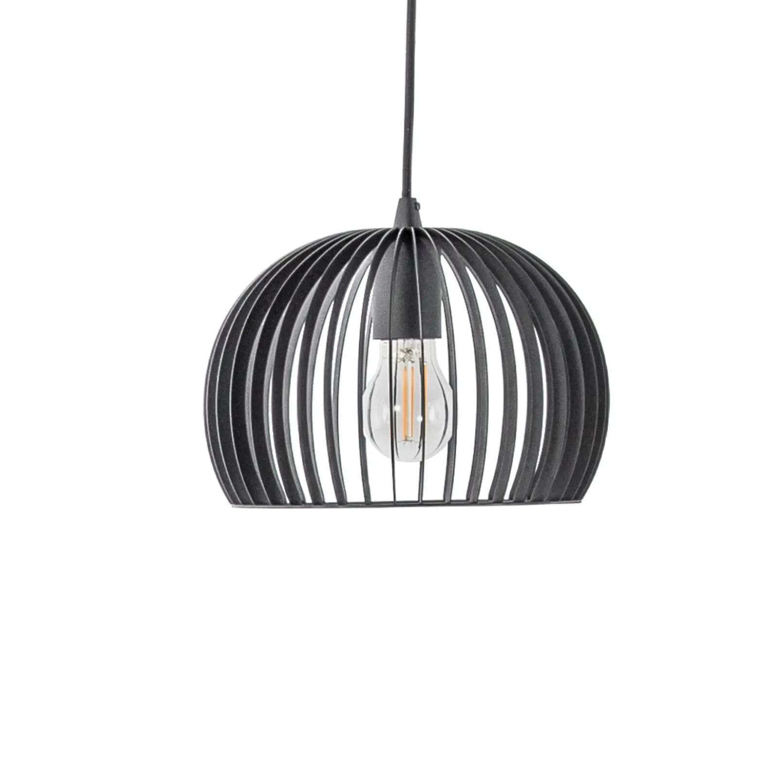 Lindby Riippuvalaisin Jusra, musta, metalli, 3-valo, 99cm