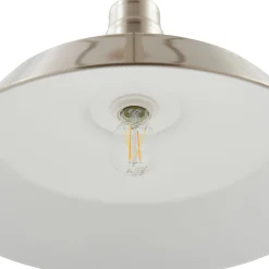 Lindby riippuvalaisin Laylan, nikkeli/valkoinen, Ø 46 cm, metallia