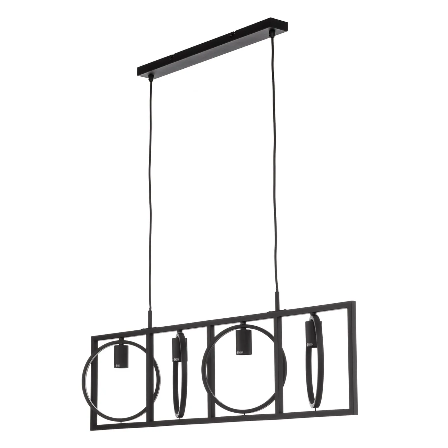 Lindby riippuvalaisin Mateja, musta, metalli, 112 cm, 4-valo.