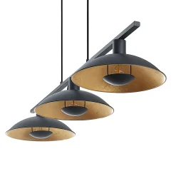Lindby riippuvalaisin Narisara, 118cm, E14, 3-valo, musta-kultainen