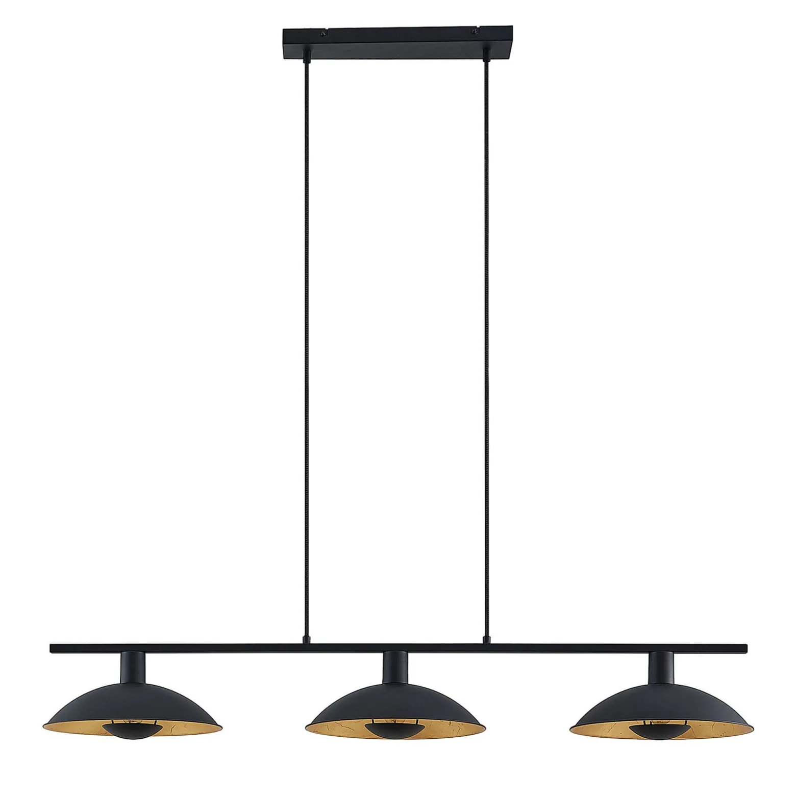 Lindby riippuvalaisin Narisara, 118cm, E14, 3-valo, musta-kultainen