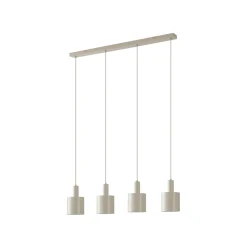 Lindby riippuvalaisin Ovelia, beige, 4-valo, metalli, E27
