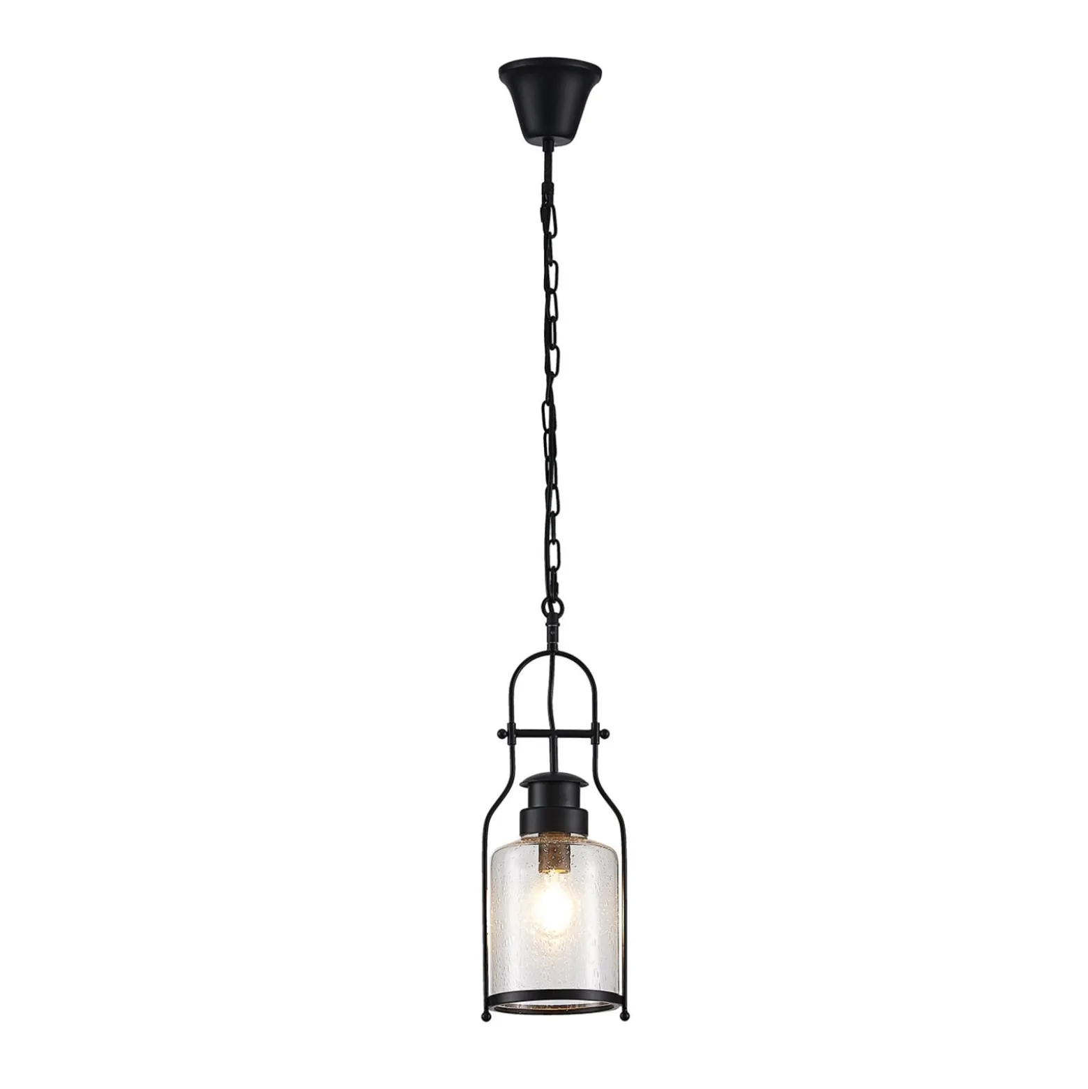 Lindby riippuvalaisin Rozalie, musta, metalli, lyhty, 21cm