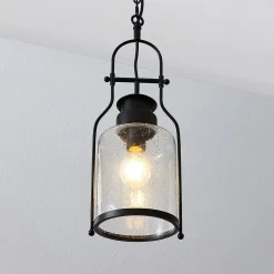 Lindby riippuvalaisin Rozalie, musta, metalli, lyhty, 21cm