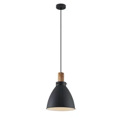 Lindby riippuvalaisin Trebale, E27, Ø 28 cm, musta, metalli