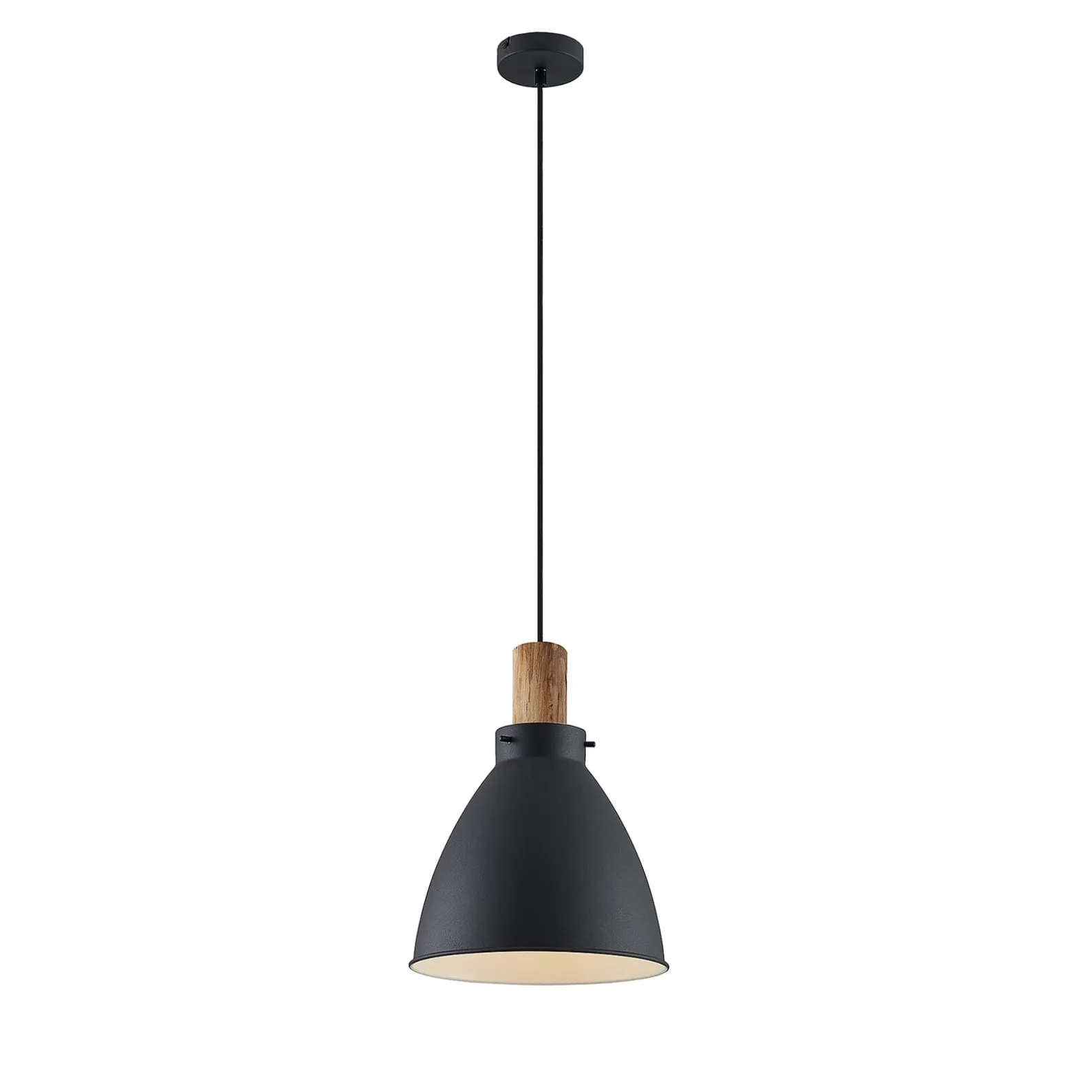 Lindby riippuvalaisin Trebale, E27, Ø 28 cm, musta, metalli