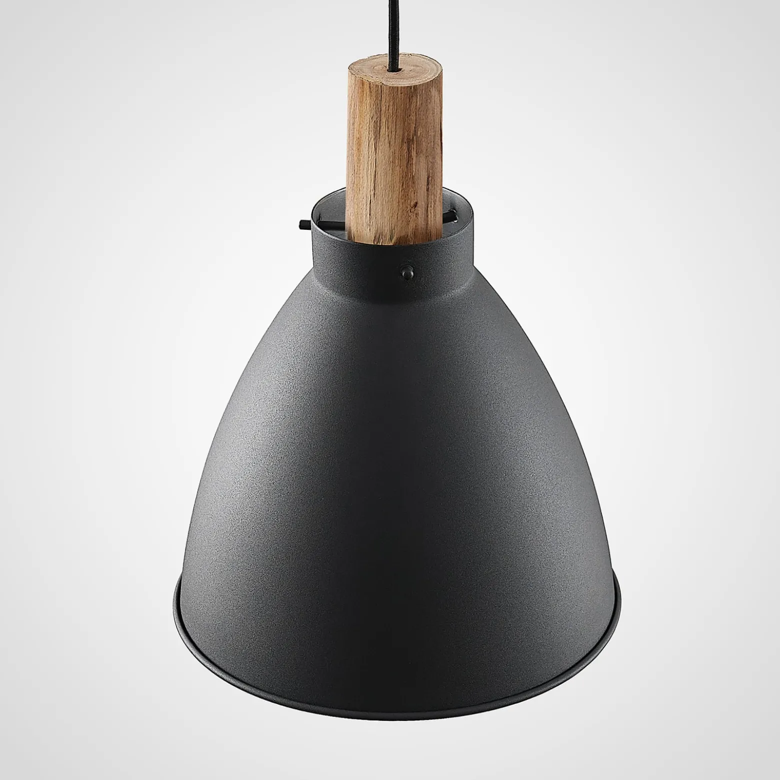 Lindby riippuvalaisin Trebale, E27, Ø 28 cm, musta, metalli
