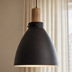 Lindby riippuvalaisin Trebale, E27, Ø 28 cm, musta, metalli