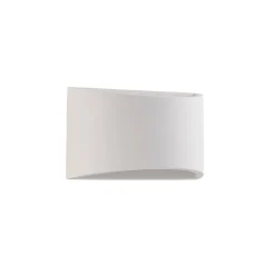 Lindby seinävalaisin Heiko, ylös/alas, rappaus, valkoinen, korkeus 12 cm
