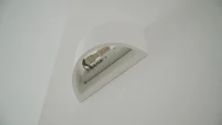 Lindby seinävalaisin Heiko, ylös/alas, rappaus, valkoinen, korkeus 12 cm