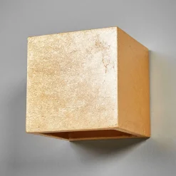 Lindby seinävalaisin Yade, 11 cm, kullanvärinen, kipsi, G9