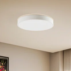 Lindby Smart LED-kattovalaisin Innes valkoinen Ø 38 cm RGB CCT Tuya Tuya