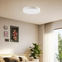 Lindby Smart LED-kattovalaisin Innes valkoinen Ø 38 cm RGB CCT Tuya Tuya