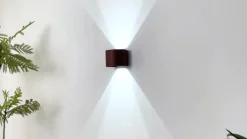 Lindby Smart LED-ulkoseinälamppu Dara, ruostumaton teräs, pyöreä, CCT RGB, Tuya