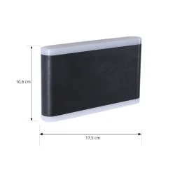 Lindby Smart LED-ulkoseinävalaisin Elvi, CCT, RGB, Tuya, IP54