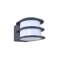 Lindby Smart LED-ulkoseinävalaisin Fyra, pyöreä, CCT, RGB, Tuya