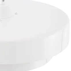 Lindby Tivra -riippuvalaisin, kiiltävä valkoinen, Ø 35 cm, metalli