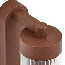 Lindby ulkoseinälamppu Kaliro, ruoste, 24 cm, IP54, anturi