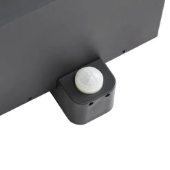 Lindby ulkoseinälamppu Peldar, antrasiitti/kirkas, 26 cm, anturi