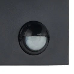 Lindby ulkoseinävalaisin Gelso, alumiini, 15 cm, GU10, anturi