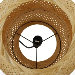 Lindby Venora-riippuvalaisin, Ø 40 cm, yksitasoinen, bambu, E27