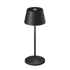 LOOM DESIGN LED-akkukäyttöinen pöytävalaisin Modi Micro, IP65, musta