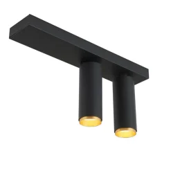 LOOM DESIGN LED-kattokohdevalo X-Beam, 2-lamppuinen, musta