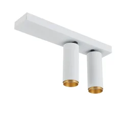 LOOM DESIGN LED-kattokohdevalo X-Beam, 2-lamppuinen, valkoinen