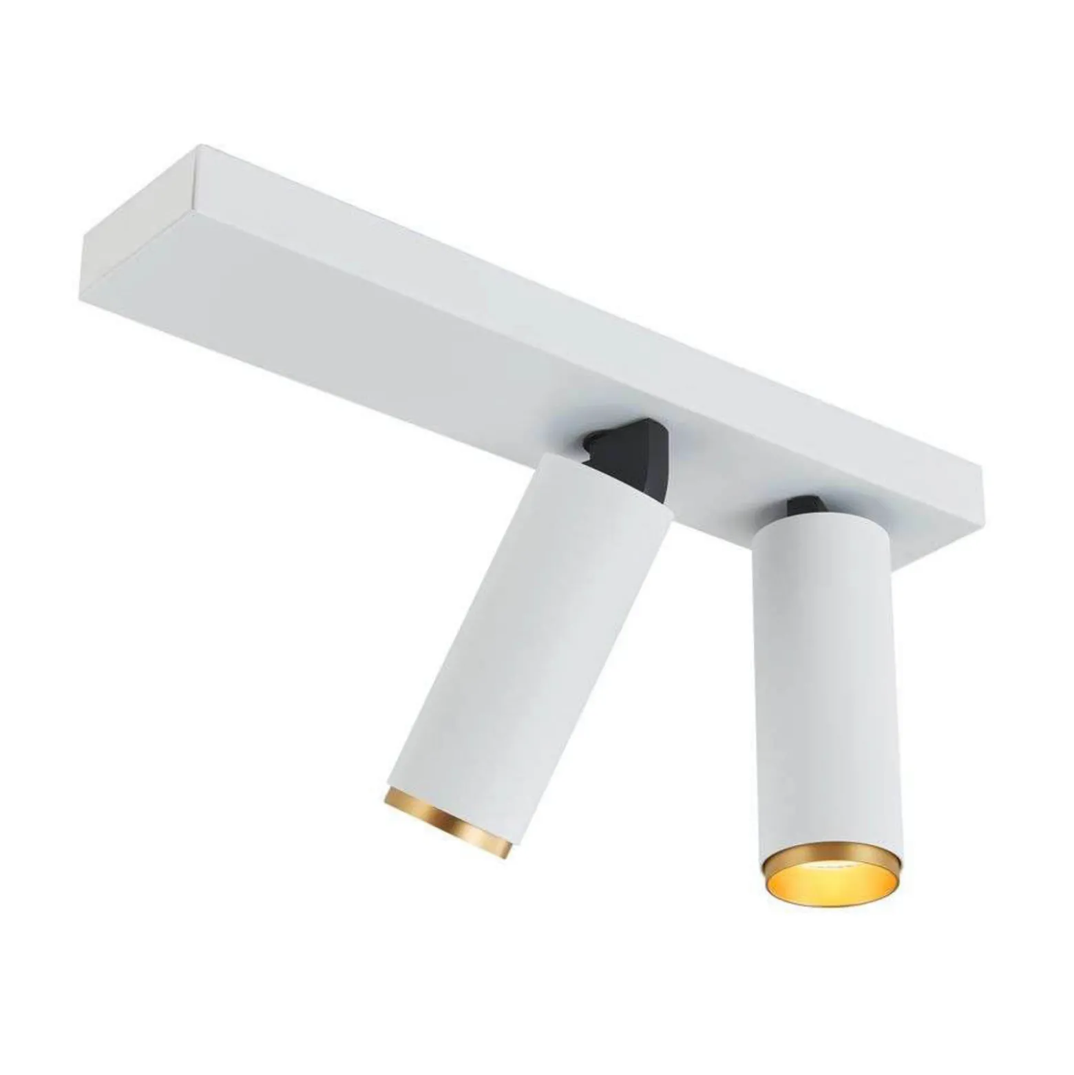 LOOM DESIGN LED-kattokohdevalo X-Beam, 2-lamppuinen, valkoinen