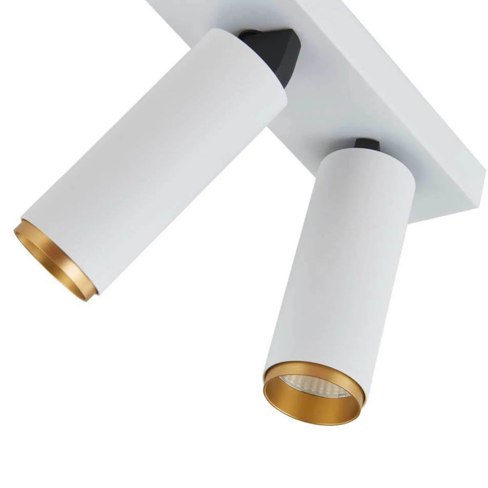 LOOM DESIGN LED-kattokohdevalo X-Beam, 2-lamppuinen, valkoinen