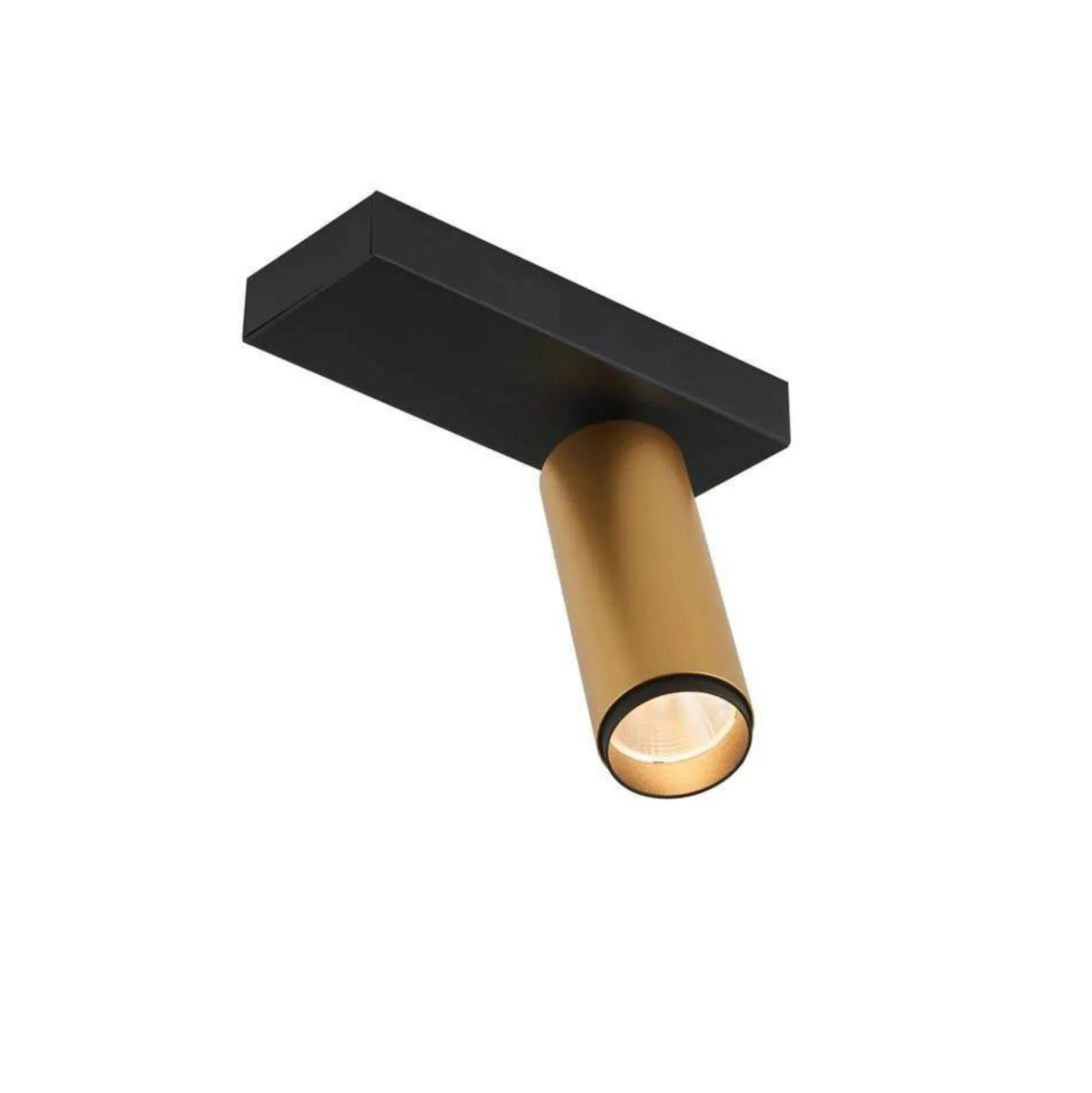 LOOM DESIGN LED-kattovalaisin X-Beam, 1-lamppuinen, musta/kultainen