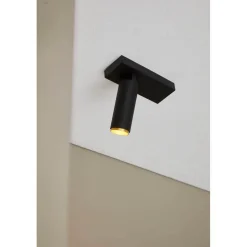LOOM DESIGN LED-kattovalaisin X-Beam, 1-lamppuinen, musta/kultainen