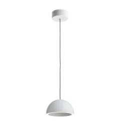LOOM DESIGN LED-riippuvalaisin Curve, valkoinen, alumiini, Ø 14 cm