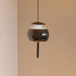 LOOM DESIGN LED-riippuvalaisin Parachute, musta Ø 9,6 cm alumiini