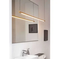 LOOM DESIGN LED-riippuvalaisin Straw 200, kulta, alumiini