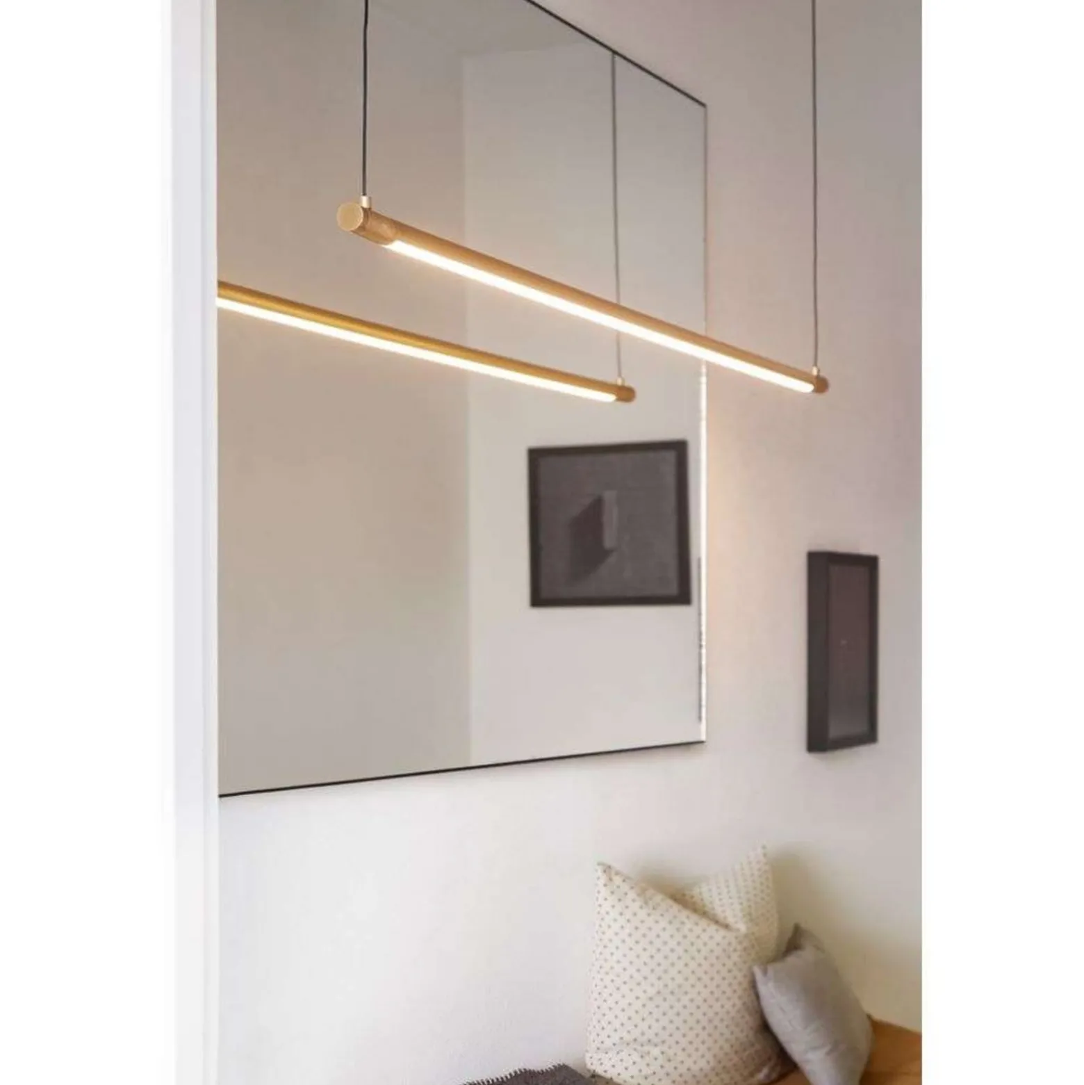LOOM DESIGN LED-riippuvalaisin Straw 200, kulta, alumiini
