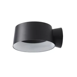 LOOM DESIGN LED-seinävalaisin Cookie musta alumiini Ø 15 cm