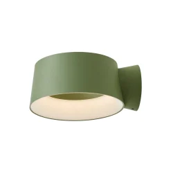 LOOM DESIGN LED-seinävalaisin Cookie, vihreä, alumiini, Ø 15 cm