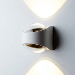 LOOM DESIGN Saga LED-ulkoseinävalaisin ylös/alas valkoinen