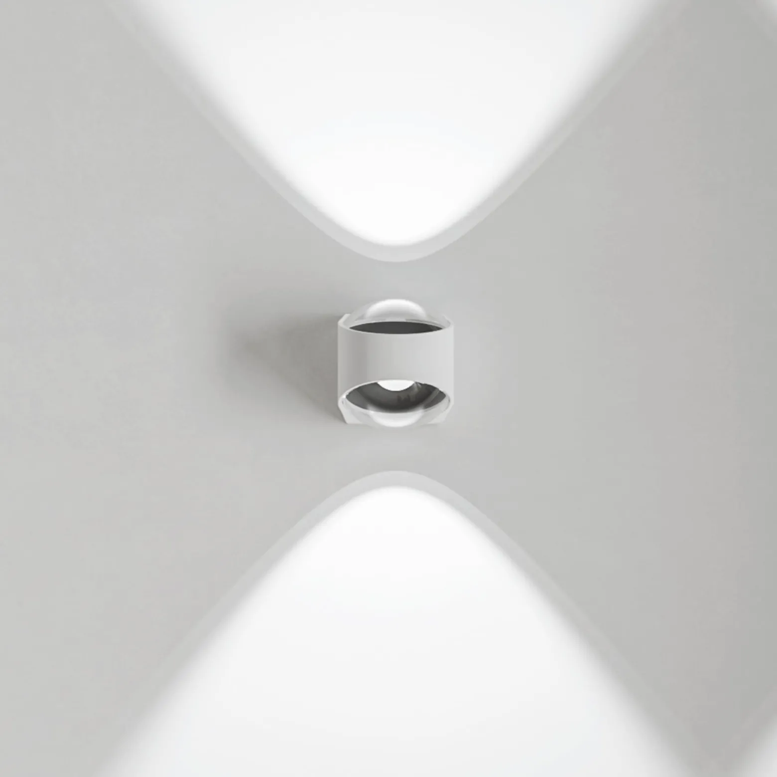 LOOM DESIGN Saga LED-ulkoseinävalaisin ylös/alas valkoinen