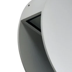 Lucande Advero LED-ulkoseinälamppu, vaaleanharmaa, talonumero, CCT